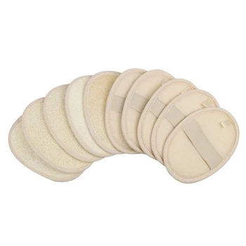 

Exfoliating Loofah Sponge Pads-Loofa Sponge Scrubber Body Glove Close Skin for Men and Women,Bath Spa and Shower 10Pc