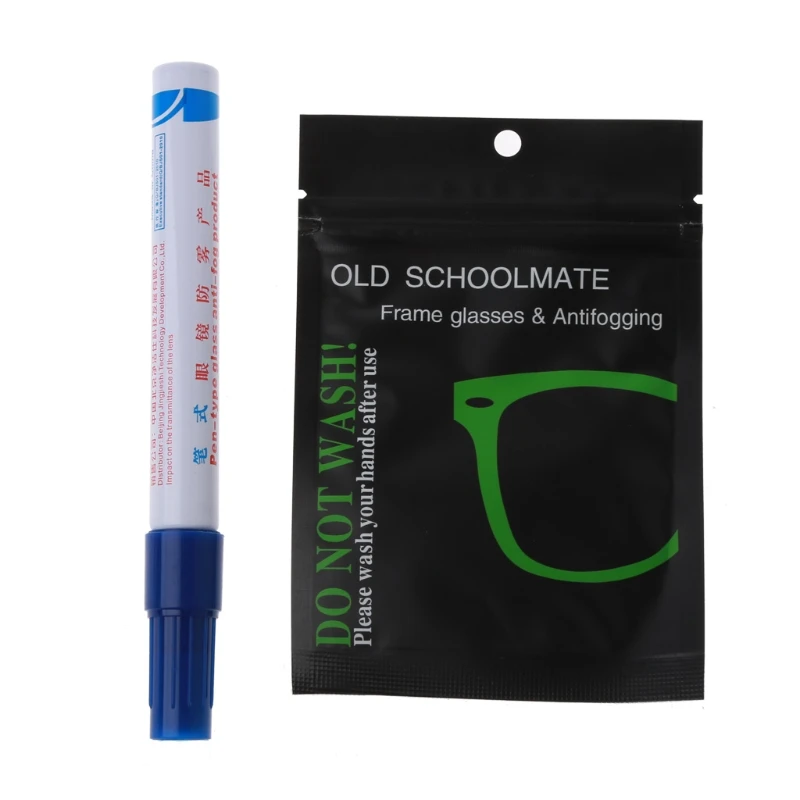 

Nano Anti-Fog Solution for Glasses Plant Based Goggles Phones Camera Lens Defogger Stay Clear Reusable Microfiber Wipes