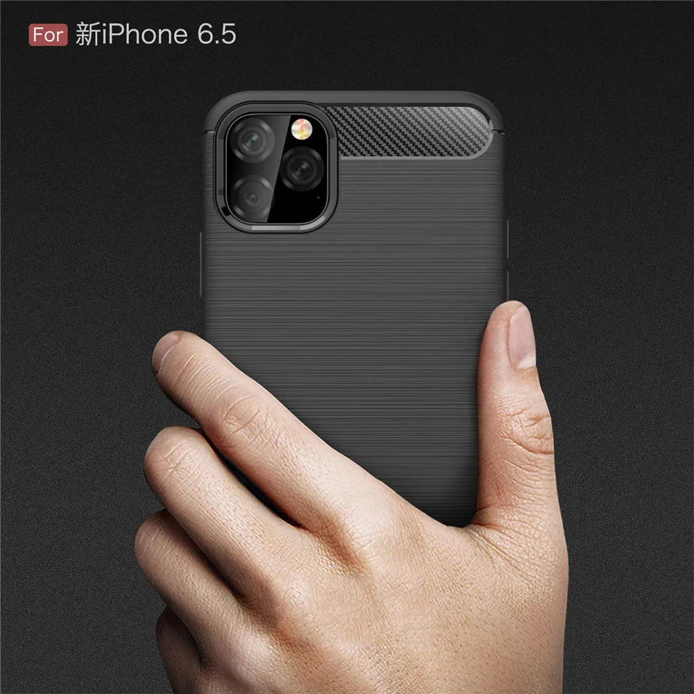 

Environmental Carbon Fiber Case for iPhone 11 XI Max Case 6.5 Inch Case for iphone XIR 6.1 XI 5.8 Case 2019 Anti-Skid Cover