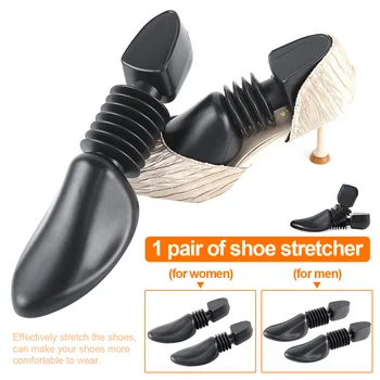 

1 Pair Anti Wrinkle Shoe Stretcher Durable Plastic Elastic Spring Boots Expander Practical Adjustable Wear Resistant Home Shaper