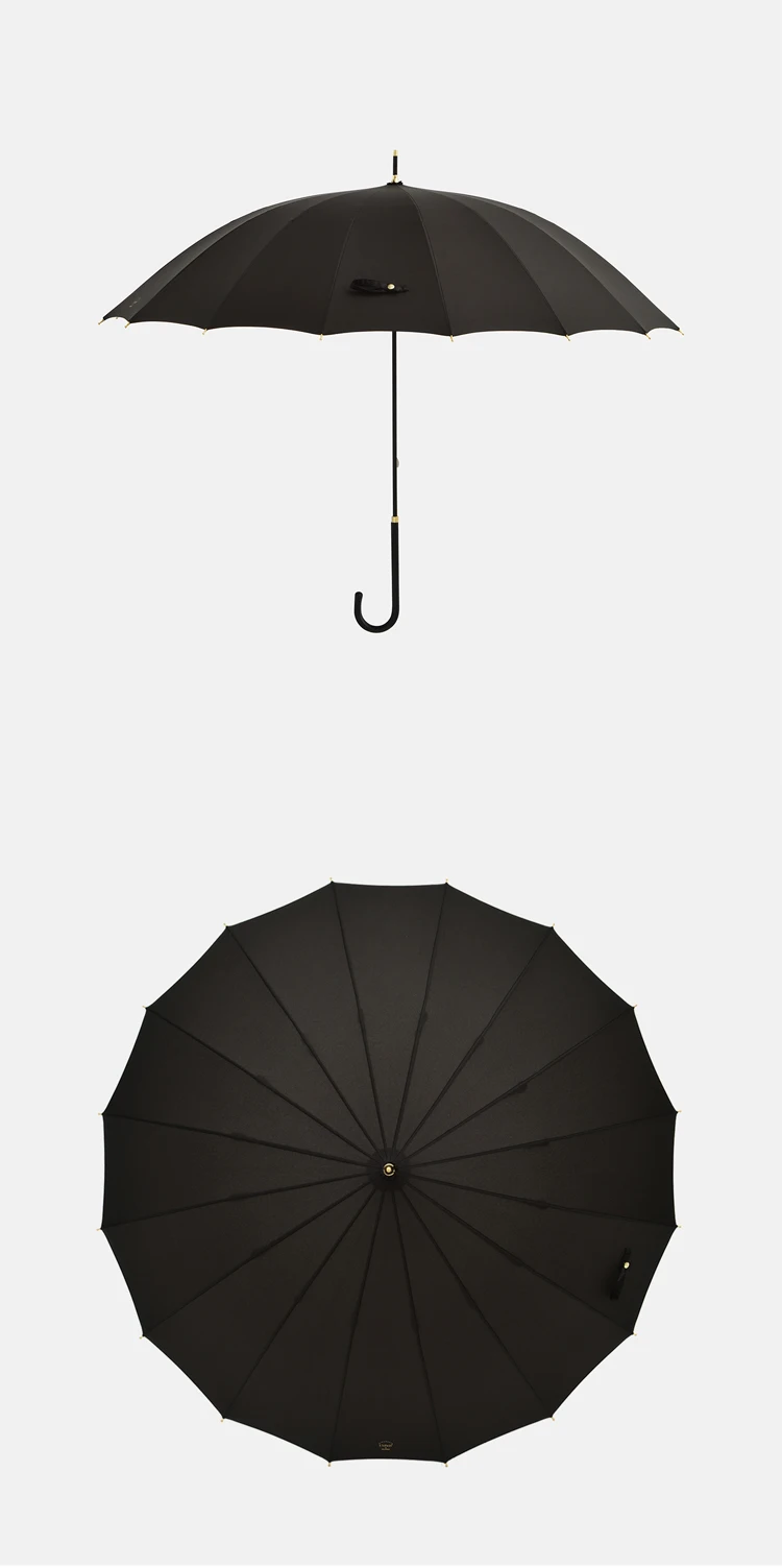 Tiohoh 16K японский зонт, ветрозащитный, длинная ручка, автоматический зонт для женщин, дождь, сильная палка, гольф, большие зонты, прозрачный зонтик