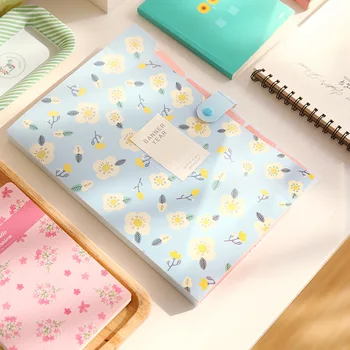 

Korean Floral PP Folder File Folder Business Supplies Storage Folder Office Organizers Large Envelopes Document Folder