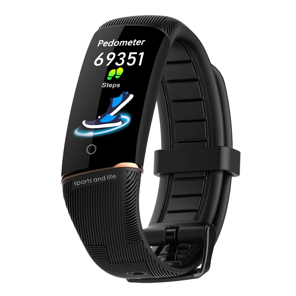 Black Band E98 умный Браслет, мульти спортивный режим, входящий вызов, езда, сон, здоровье, браслет, кровяное давление, часы, смарт-браслет, фитнес-трекер - Цвет: Black Band