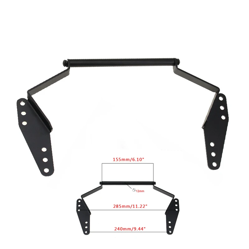 

12mm motorcycle mobile phone GPS navigation bracket plate frame bracket for Suzuki V-STROM 650 VSTROM 650 2017-2018-2019