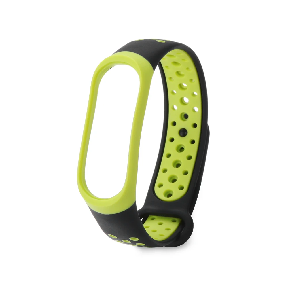 

For Mi Band 3 4 Wrist Strap For Xiaomi Mi Band 4 Strap Smart Accessories Replacement Waterproof Double Color Silicone Bracelet