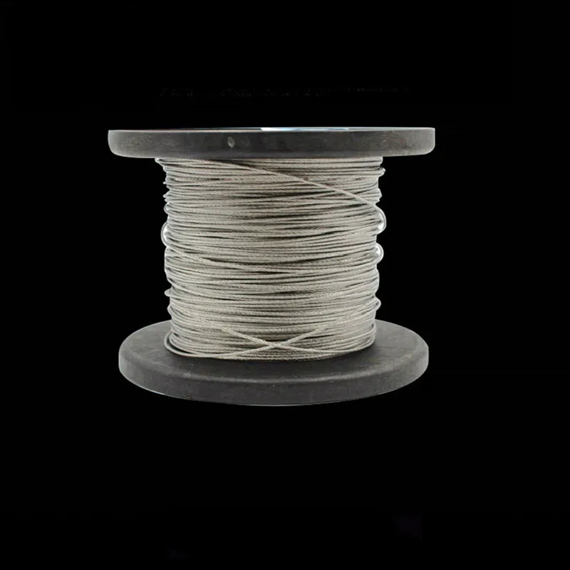 50M/100M 304 Stainless Steel Wire Rope Soft Fishing Lifting Cable 7*7 Clothesline 1mm/ 1.5mm/2mm stainless steel wire stainless steel cable rope kits steel wire rope