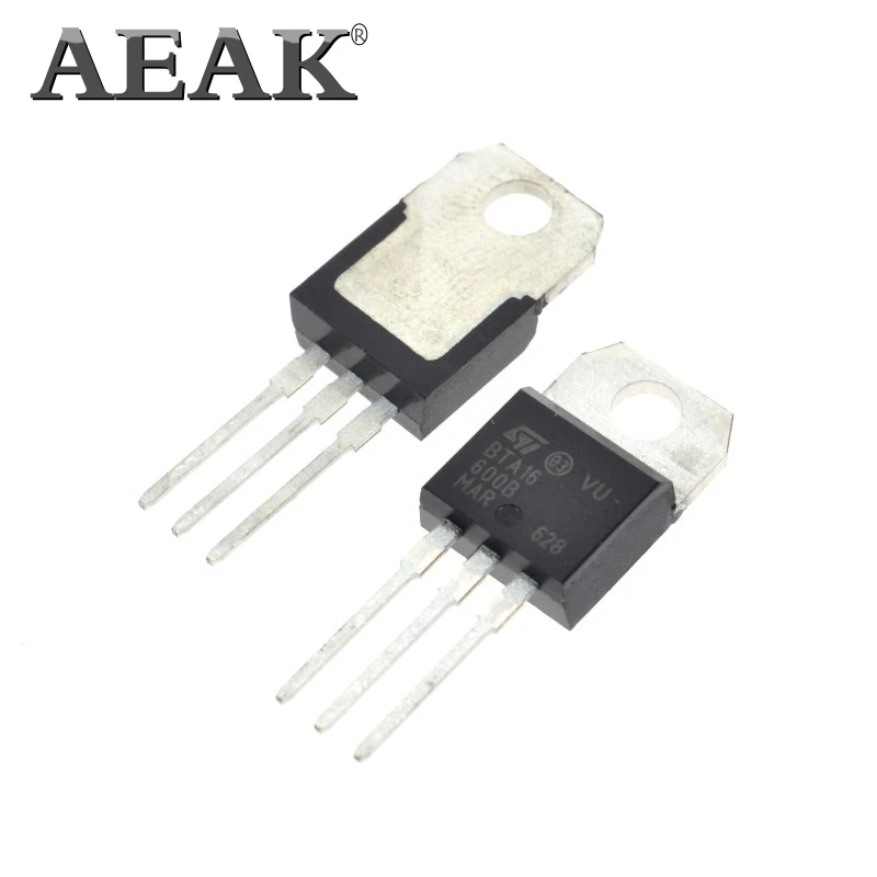 100 шт AEAK BTA16 600B Triacs 16 Amp 600 вольт TO 220 новые оригинальные стандартные