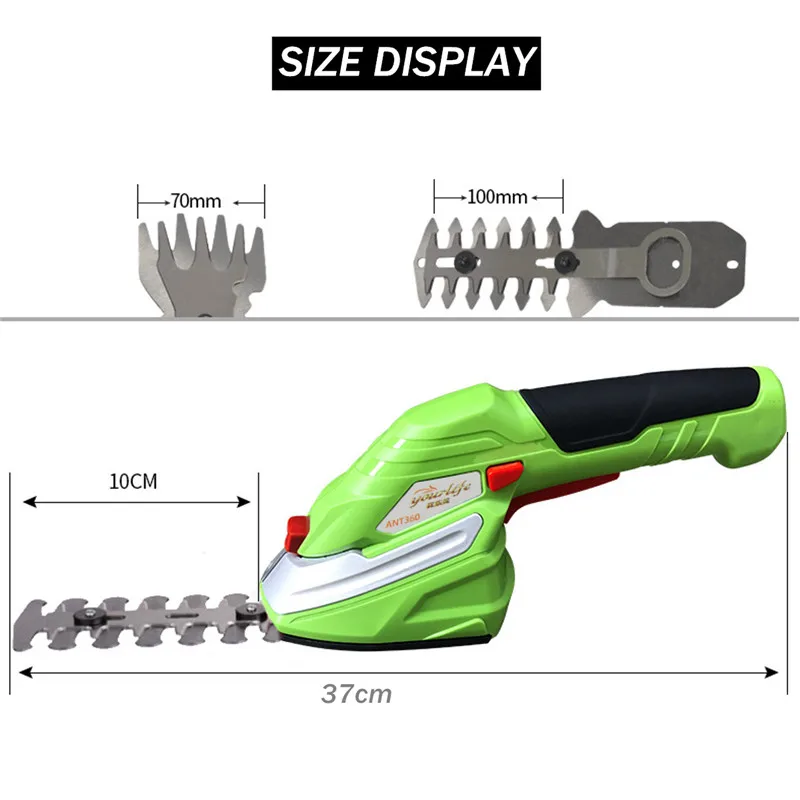 

Portable Electric Lawn Mower Cordless Grass Shear Rechargeable Trimmer Pruning Tools Shear Garden Power Tools Pruner Machine