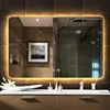 60x80cm Rectangle Wall Mounted Bathroom Smart Mirror WIth LED Light Anti-fog Makeup Mirror Backlight Touch Switch Dimming Mirror 2