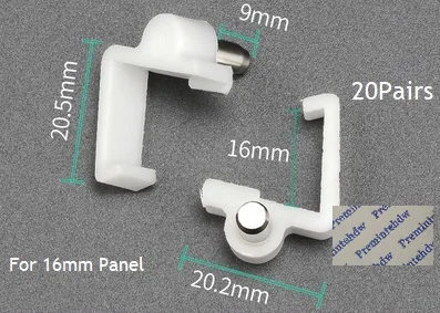16 16mm Panel Пластиковая мебель шкаф, полка держатель кронштейн шпильки колышки прозрачный коричневый белый бежевый - Цвет: 16 16mm Panel