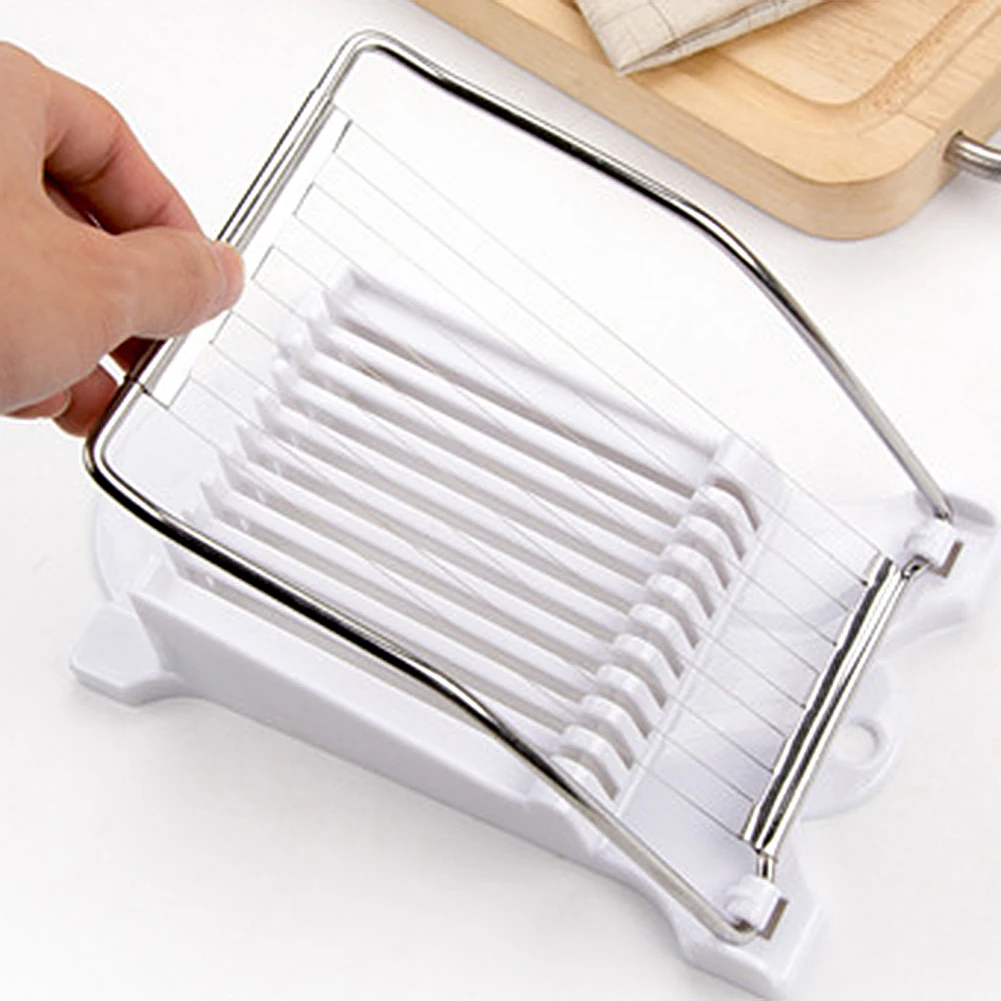 Hot Stainless Steel Lunch Meat Slicer Cutting Canned Meat Soft Cheese Slicer Boiled Egg Fruit Food Kitchen Gadget Cutting Tool