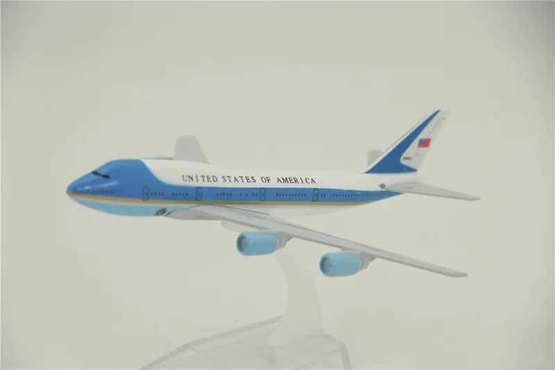 16 см литой под давлением самолет 1:400 самолет Boeing B747-300 модель ВВС один шасси сплав самолет статические коллекционные игрушки