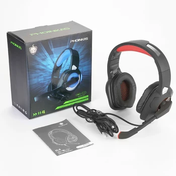 

Professional Gaming Headset Led Game Headphones for PC Computer Laptop PS4 Headband Stereo Over Ear Earphones with Microphone