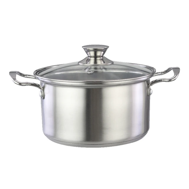 Juego de ollas de cocina antiadherentes de acero inoxidable 18/8 de 9 Uds., olla  para sopa, olla para freír, juego de ollas para freír, juego de sartenes de  cocina - NEOKAY