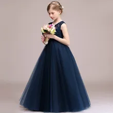 Вечернее платье для девочек; платье принцессы; детское платье для выступлений на концерте; длинное кружевное платье для сцены