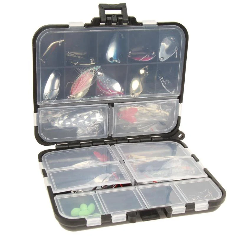 

ABLB--37Pcs/Set Metal Spoon Fishing Lure Kits Spinning Fishing Lures with Box Fishing Tackle Pesca Fishing Accessories