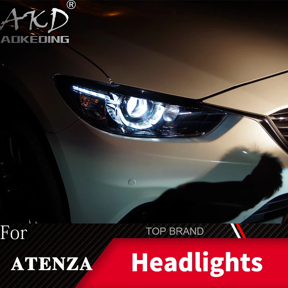 Передняя фара для автомобиля Mazda 6 Atenza 2013 2017 фары Противотуманные Дневные ходовые