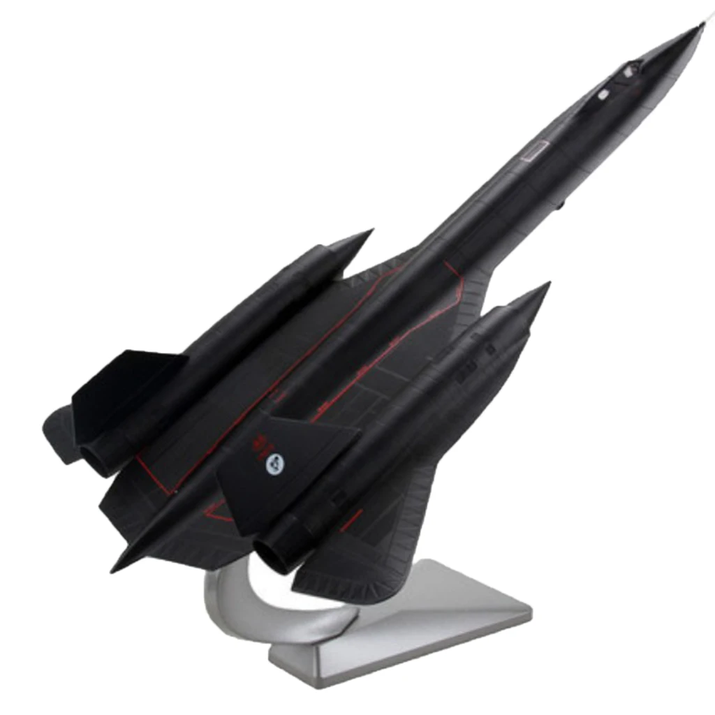 1/72 Scale Diecast Aircraft SR-71 Blackbird Fighter for Home Office Decor