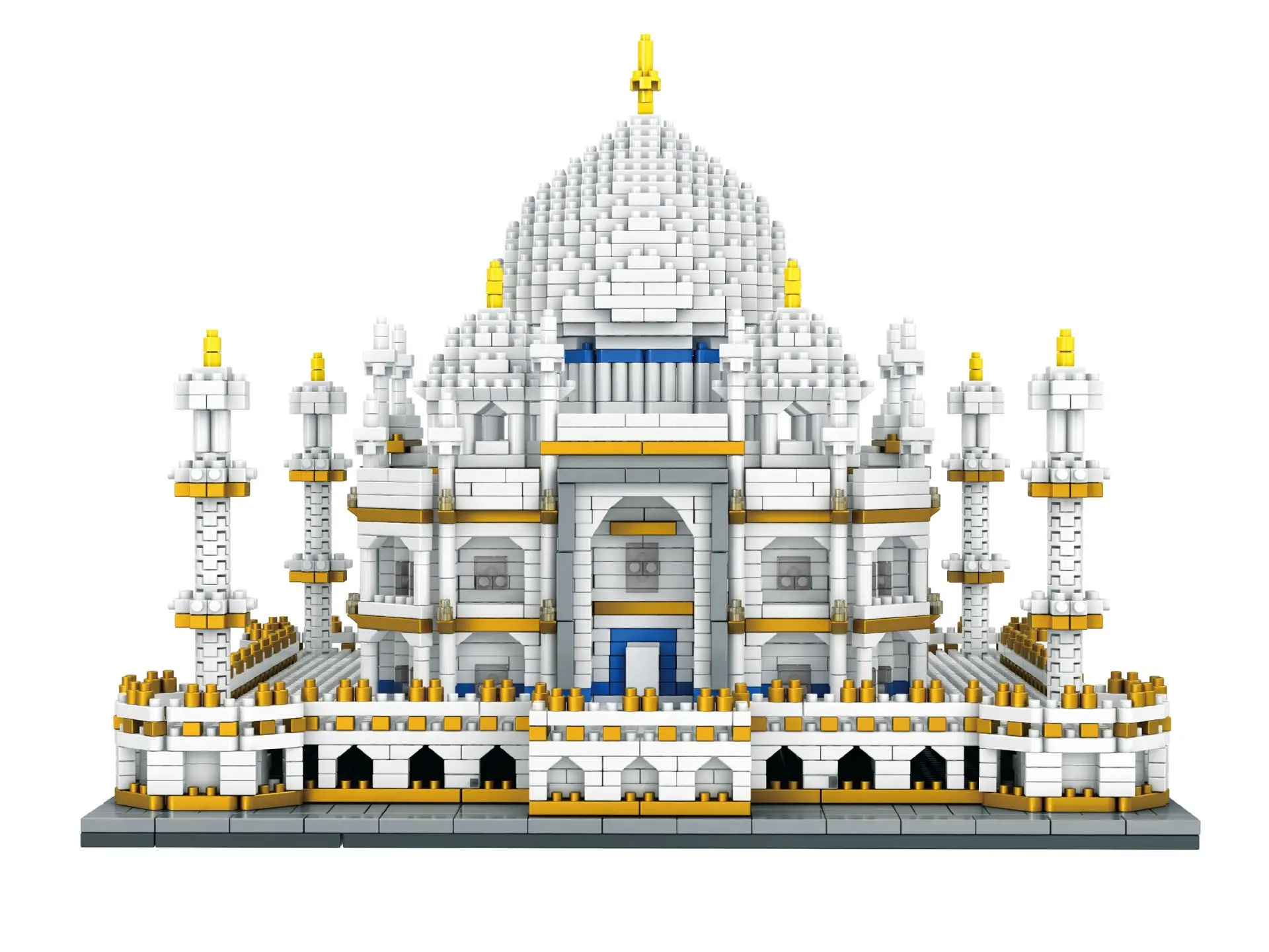 Zhenwei всемирно известная архитектура Индия Тадж-Махал дворец 3D модель алмаз Мини DIY микро строительные нано Блоки Кирпичи Игрушка