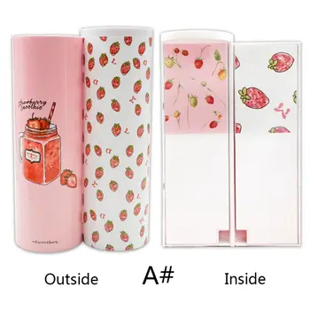

Creative Whiteboard Pencil Case With Solar Calculator Magnetic Switch Kawai Cartoon Pen Box School