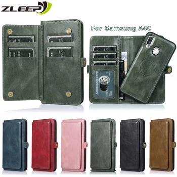 

Flip Case For Samsung Galaxy A40 Luxury Leather Coque Wallet Etui A40 Capa Card Slot Holder Funda Magnetic Phone Cover Bag Shell