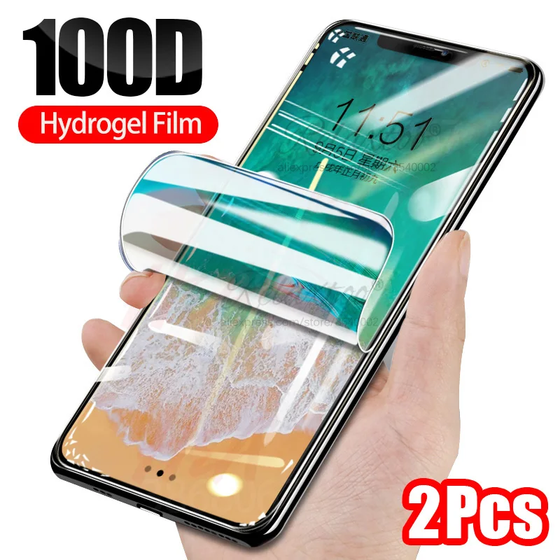 

100D Hydrogel Film Full Cover For IPhone XR X XS 11 Pro Max Protector Film For IPhone 8 7 6 6s Plus screen Protector Not Glass