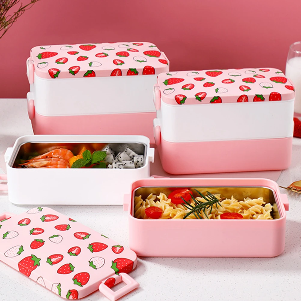 304 Stainless Steel Insulated Lunch Box Student School Multilayer