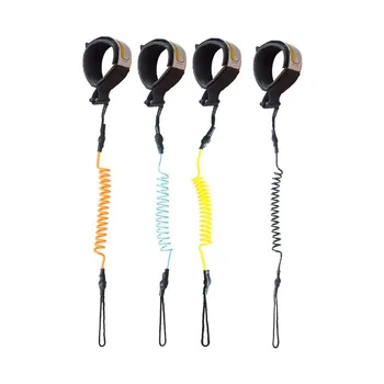 

Surfing Leash Stand Up Paddle Rope Surfing Board Coiled Ankle Spring Leg Foot Rope for Surfboard black/blue/yellow/orange 5mm