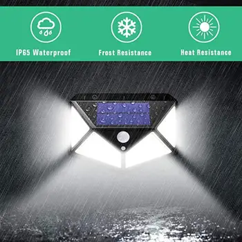 

Outdoor 4 pcs 100LED Solar Motion Sensor Wall Light Waterproof Yard Security Lamp Support Dropshipping