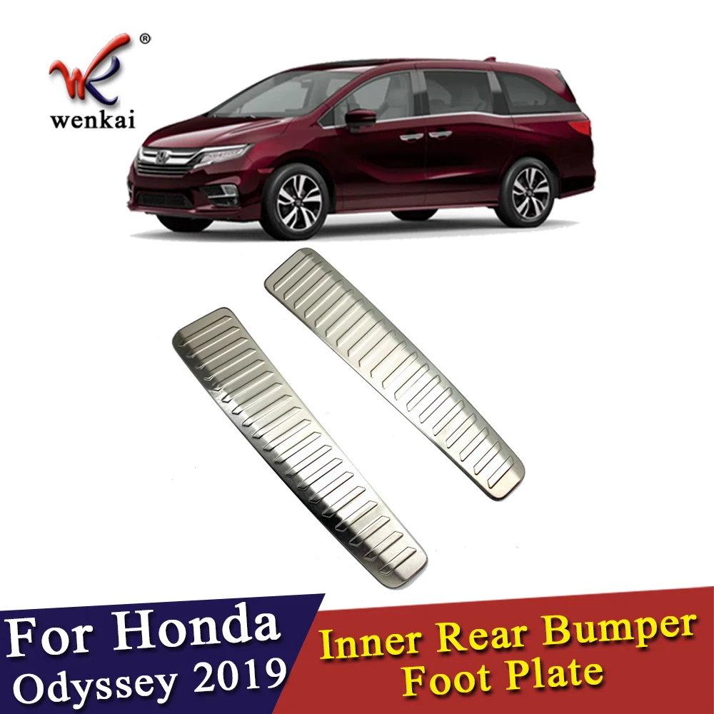 Внутренняя накладка на задний бампер из нержавеющей стали для Honda Odyssey автомобильные защитные аксессуары