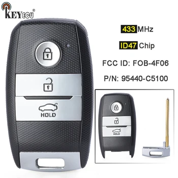Keyforkess 433MHz ID47 muslimfcc: TQ8-FOB-4F06 Keyless-Go Smart Remote Key Fob per Kia Sorento 2015 2016 2017 2018