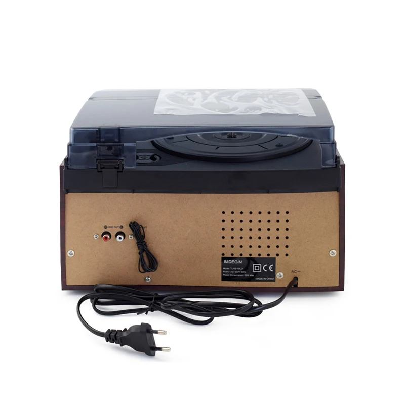 3 Speed Bluetooth Vinyl Record Player Vintage Turntable ...