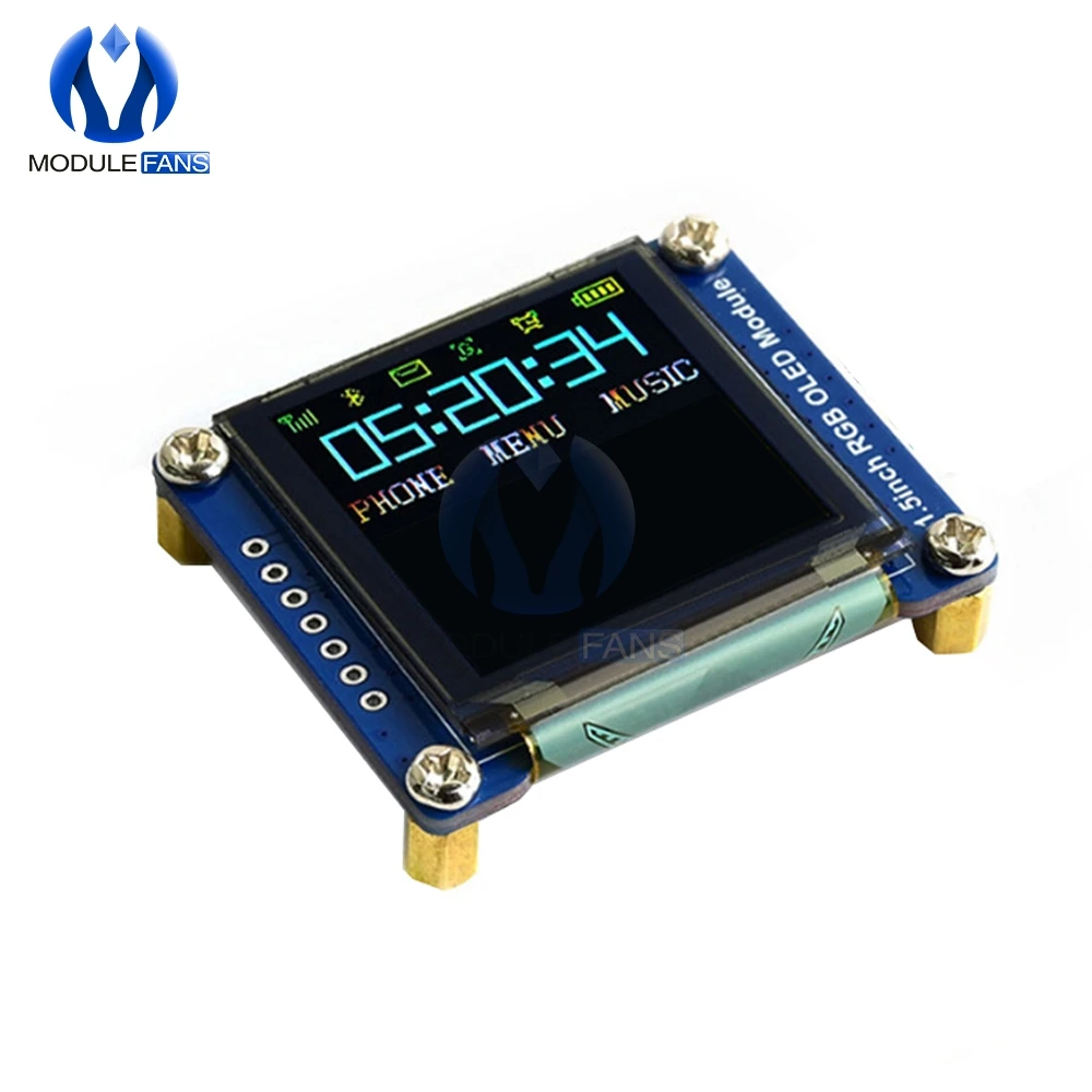 Display OLED 1.5 Pollici A Colori 128x128 - Modulo I2C/SPI Per Arduino E Progetti Elettronici