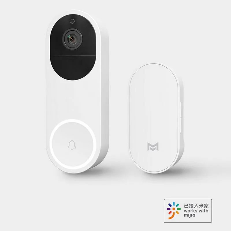 Xiaomi Xiaomo видео дверной звонок набор AI распознавание лица 1080P ИК ночного видения дверной звонок обнаружения движения SMS Push домофон 1080p