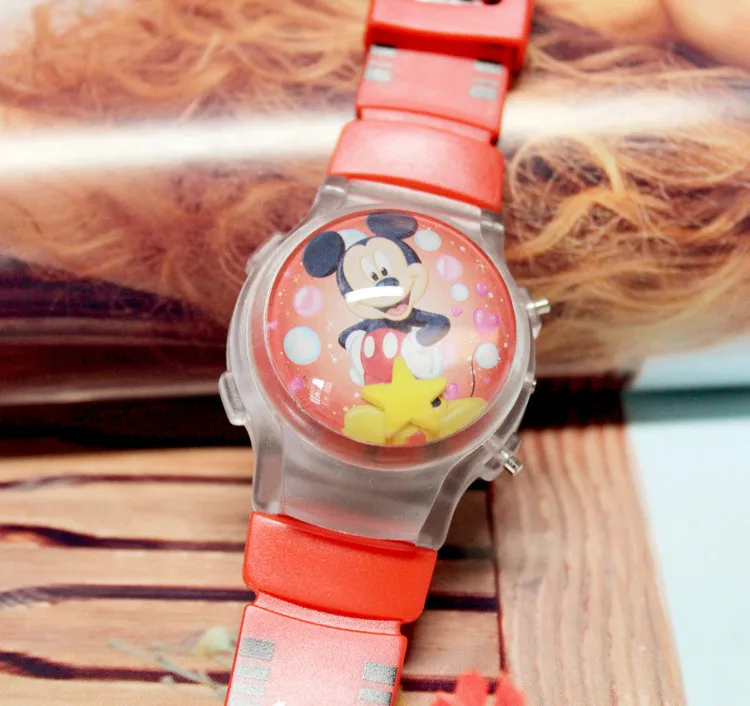 Disney mickey minnie dos desenhos animados relógio