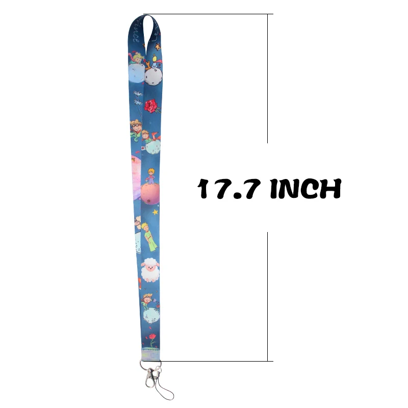 Homegaga prince cartoon diy keychain lanyard webbing ribbon neck strap fabric badge phone holder necklace accessory D1704