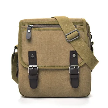 

Mens Canvas Small Messenger Bag Satchels Multifunctional Crossbody Shoulder Bag for Travel Casual Male Business Crossbody