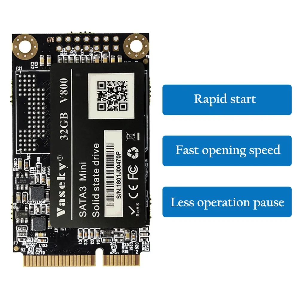 1,8 "Мини Msata3 твердотельный накопитель ноутбук Ssd игра ускорение Портативный прочный черный цвет