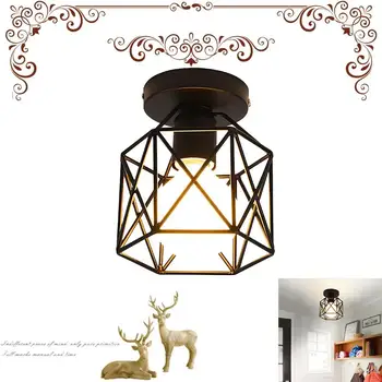 

LED Down Light Ceiling Down Light E27 White Bedroom Fixture Home Decor Walkway Lamp Square Pendant Lamp Durable Iron