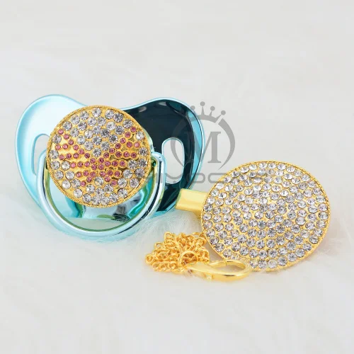 MIYOCAR Bling, Милая Красная Соска с крылышками и зажимом, набор, соска с цепочкой, держатель с красными крылышками, уникальный дизайн APWG - Цвет: AWG10-1  6-18M