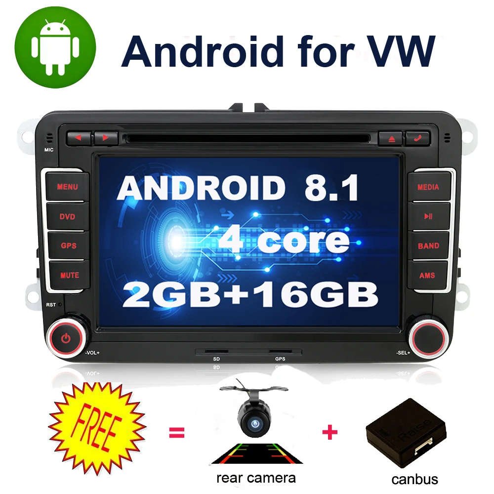 Распродажа! Четырехъядерный 2 Din Автомобильный dvd плеер Android GPS навигация для Volkswagen