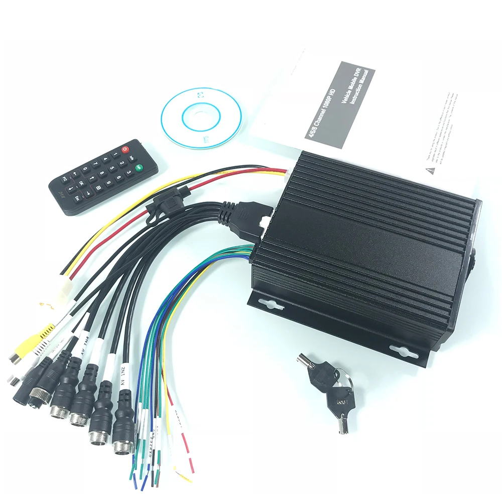 HYFMDVR H.264 программное обеспечение 4 канал MDVR автобусный Автомобильный видеорегистратор