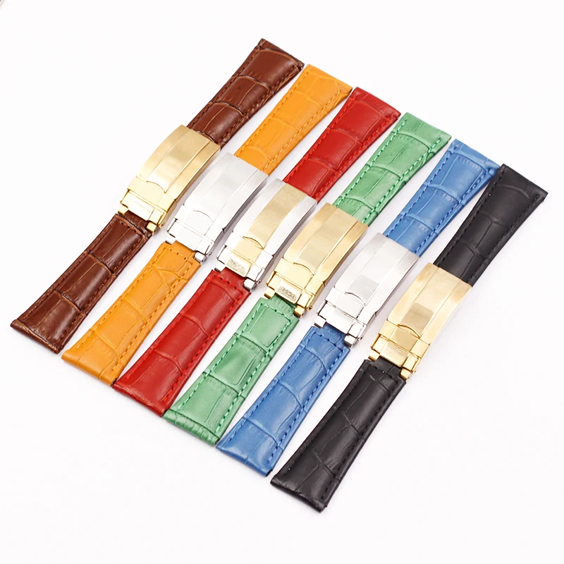 Cinturino In Pelle Di Coccodrillo Applicabile Per Rolex Green Water Ghost Black Water Ghost Universe Submarine Daytona Men 20Mm