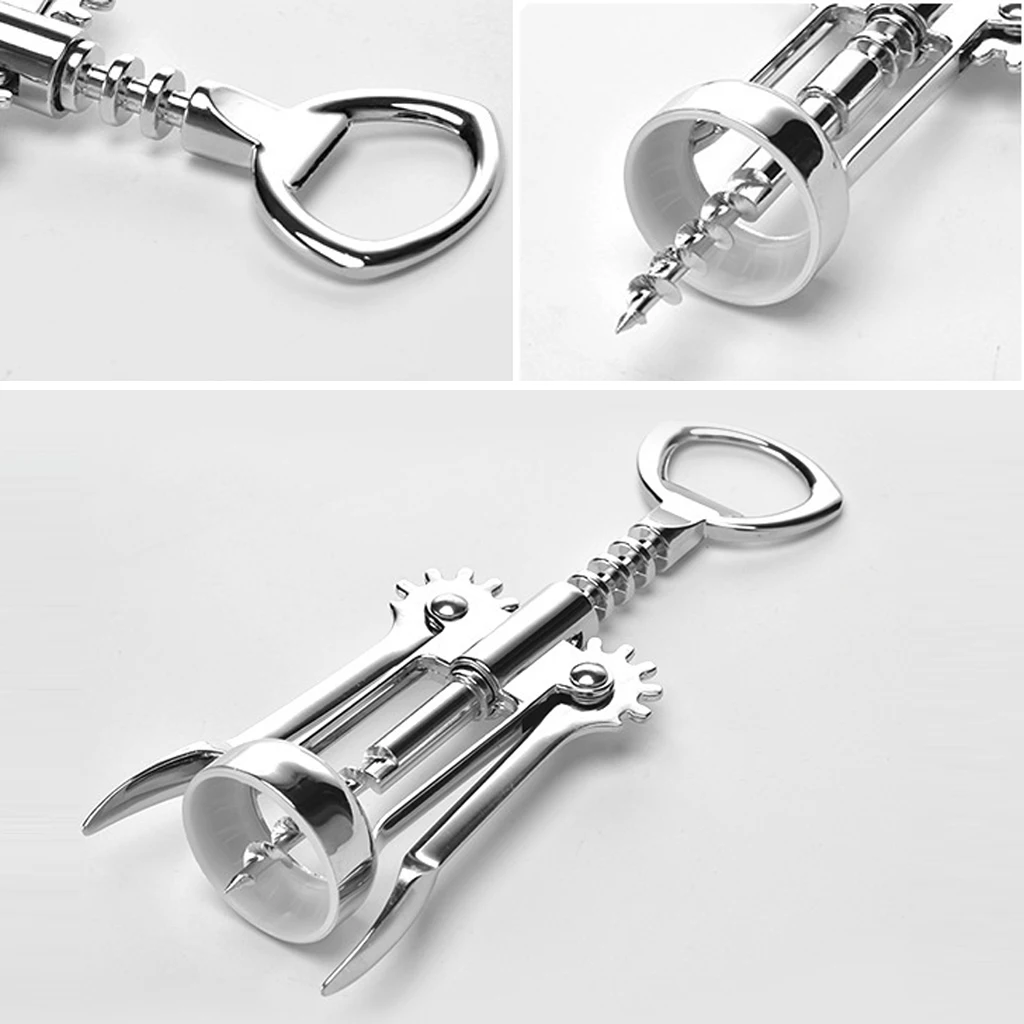 Stainless Steel All In One Wine Opener High End Multifunction Wine Corkscrew Bottle Beer Cap Opener 5