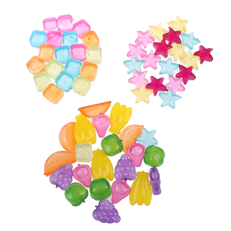 20pcs Star Shaped Creative Ice Cube Outdoor Plastic Reusable Multicolour Stone Party Physical Cooling Bar Tool | Дом и сад