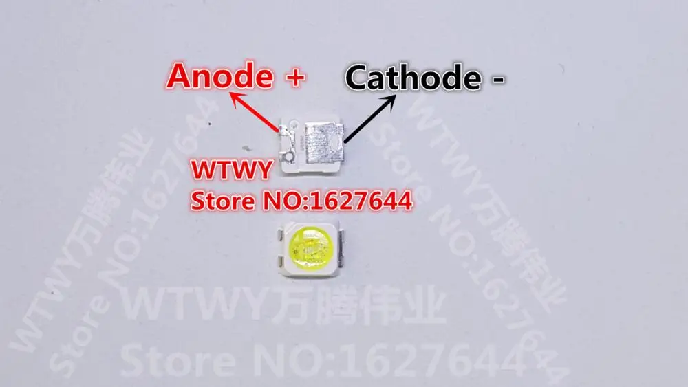 500pcs For SAMSUNG LED LCD TV Backlight Application 3228 2828 High Power 1.5W 3V Cool white | Лампы и освещение