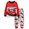 2022 New Kids Pajamas Sets Baby Girls and Boys Pyjamas Cotton Clothes 95 Car Cartoon Long sleeve T-shirt+Pants pyjama ► Photo 2/6