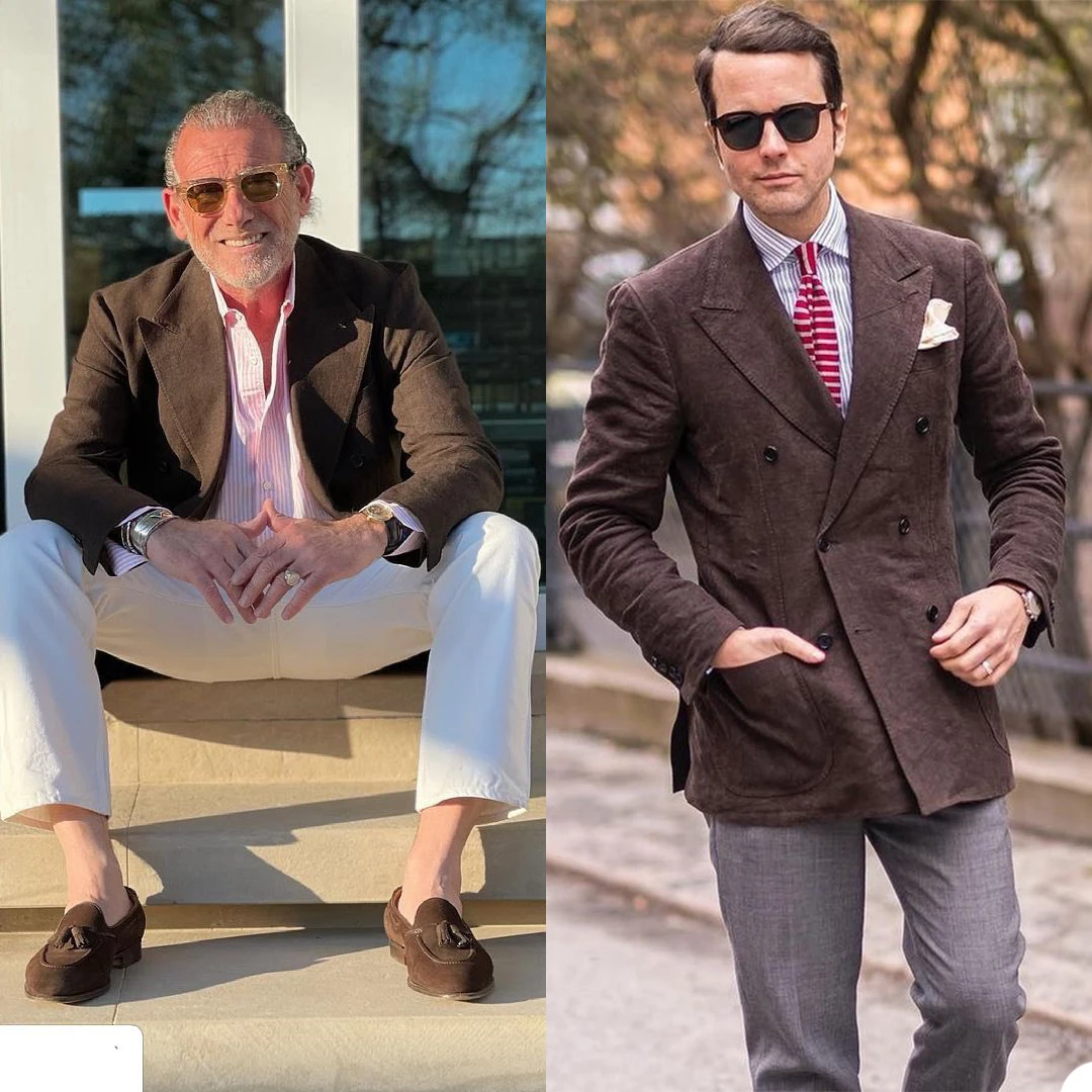 

Классический Винтаж Для мужчин смокинг для мальчиков в английском стиле; Стиль двубортный блейзер в стиле ретро костюмы индивидуальный заказ мужской цельнокроеное платье, комплект