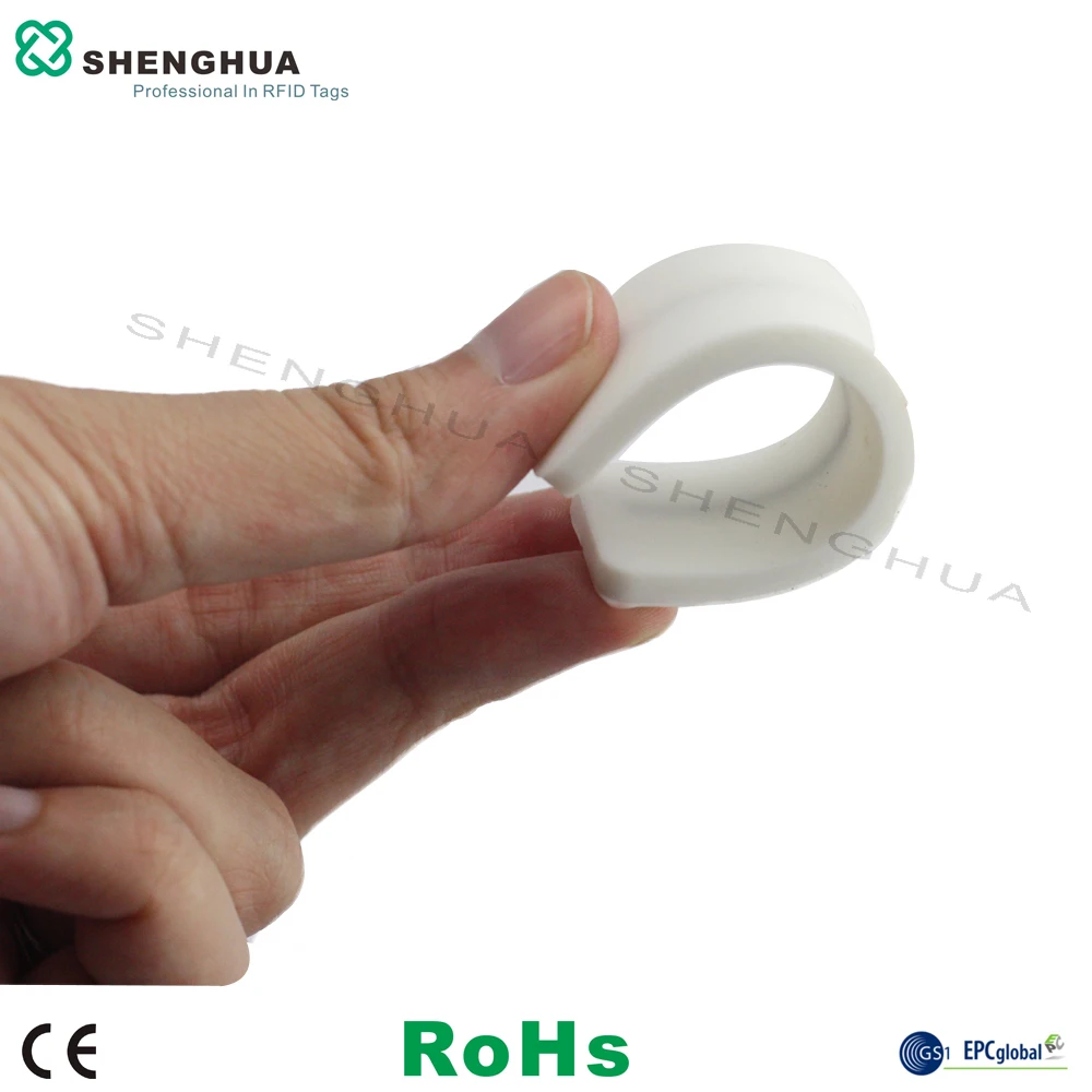 100 шт./упак. 860-960 МГц ISO 18000-6C силиконовый RFID теги моющиеся UHF RFID бирка для одежды очистки Прачечная промышленности