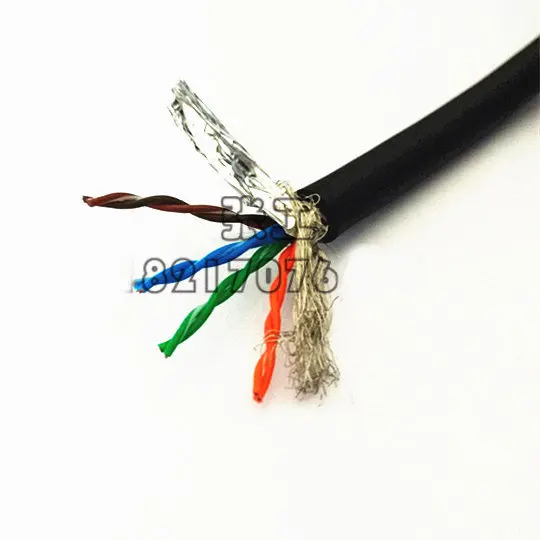 50 м FEP-CAT5E тефлоновый силиконовый резиновый высокотемпературный устойчивый кабель 200 градусов